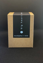 Load image into Gallery viewer, eucalyptus + mint (corn mint, eucalyptus, cedar, patchouli) coconut wax candle