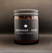 Load image into Gallery viewer, cedarwood + neroli (neroli, clove, cedarwood) coconut wax candle
