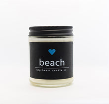 Load image into Gallery viewer, beach scented candle (sea salt, jasmine, lily of the valley, tonka)

