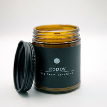Load image into Gallery viewer, poppy scented candle (jasmine, pear, apricot, rose notes)

