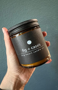 fig + cassis scented candle