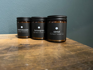 lemongrass scented candle 