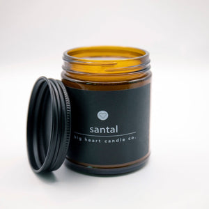 santal scented candle