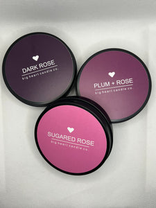 rose box (rose scented candle bundle)